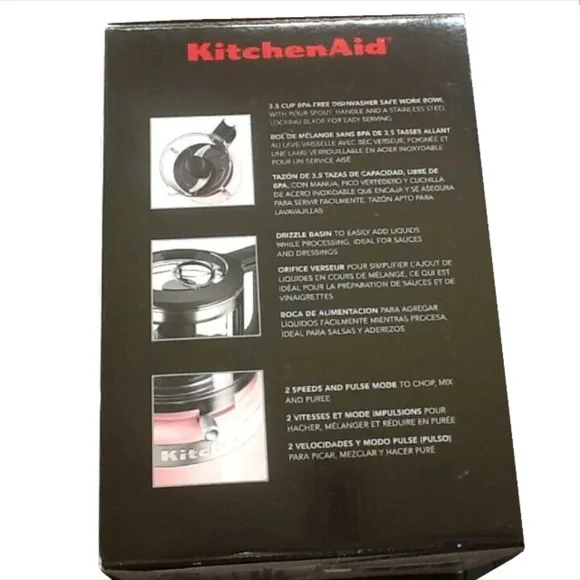SOLD❗ new in box GUAVA GLAZE PINK KitchenAid 3.5-Cup Food Processor Chopper - Picture 4 of 11